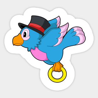 Parrot Groom Wedding ring Wedding Sticker